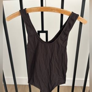Skims stretch rib scoop bodysuit